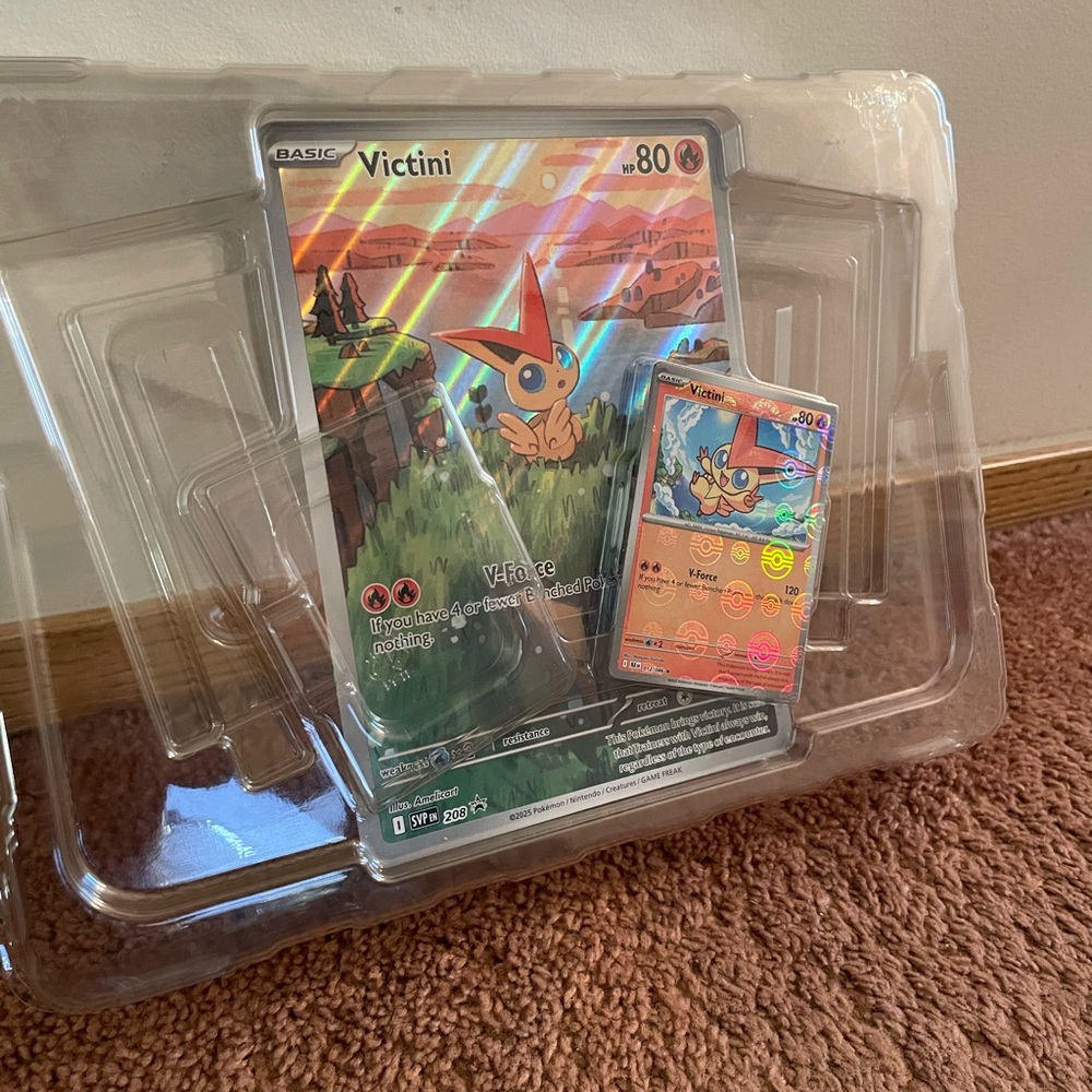 Victini Pokémon Trading Card Set Jumbo Promo Card
